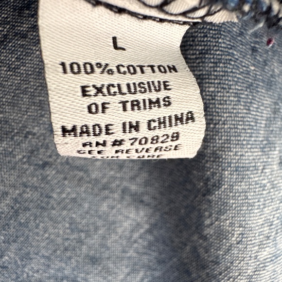 Rue 21 denim button up shirt - Picture 3 of 6